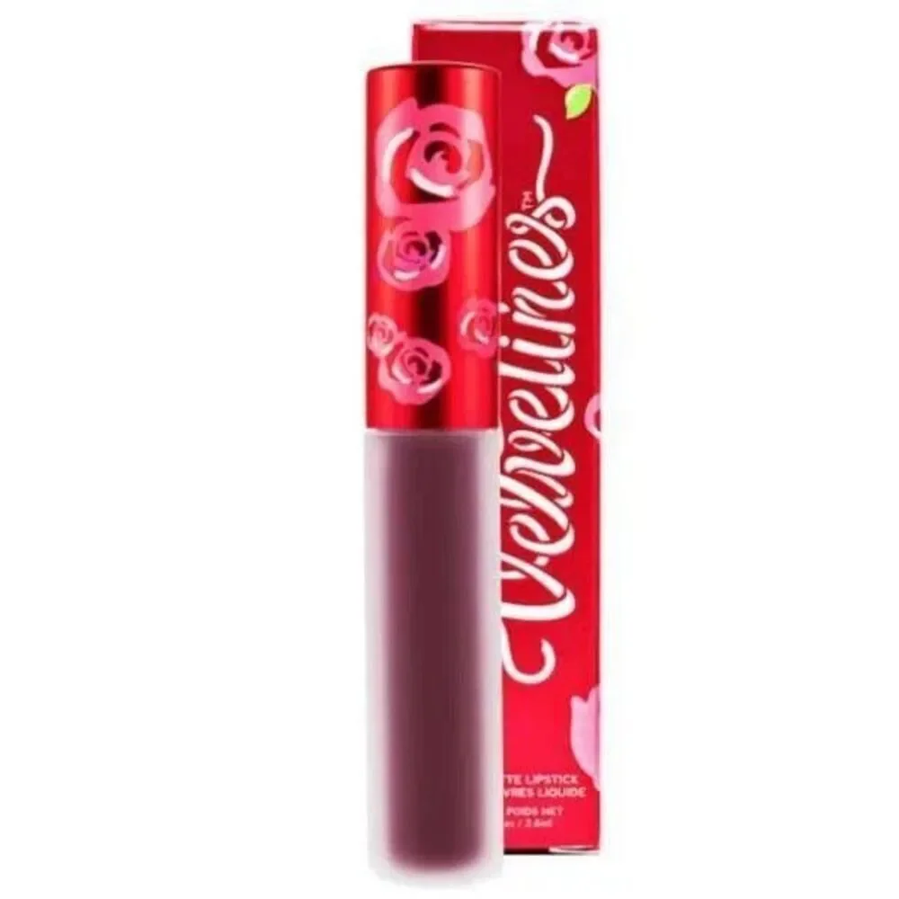 2X LIME CRIME Matte Velvetines Liquid Lipstick FETISH Deep Plum Purple NIB NEW